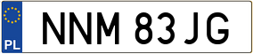 Trailer License Plate